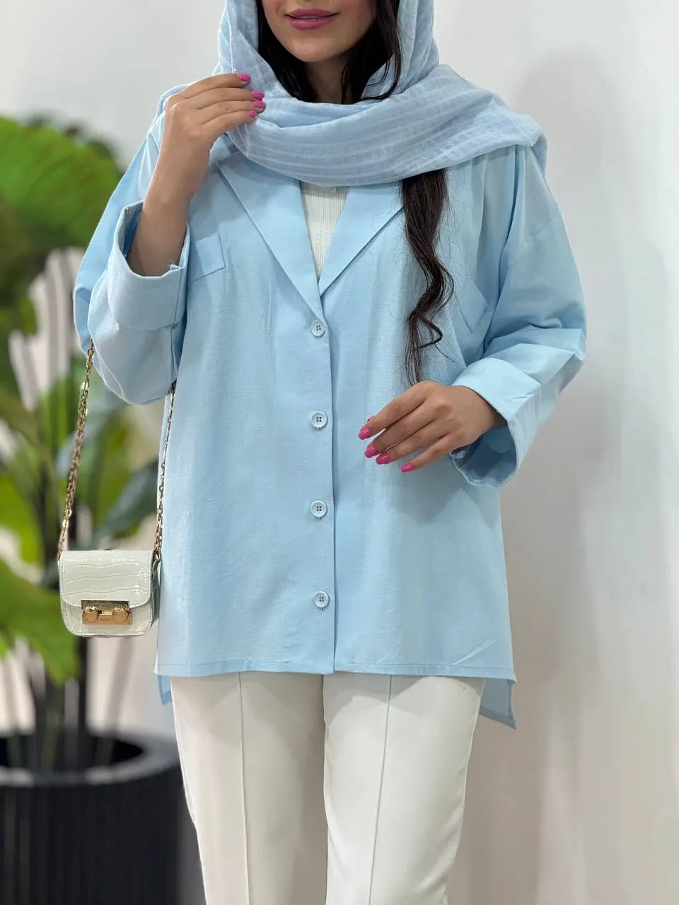 کت لینن پنبه میشل